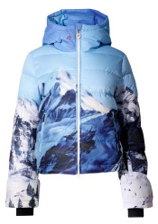 Dámska páperová bunda - Perfect Moment Polar Flare Ski Jacket Iii Ski Lift Blue