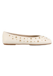 Dámske kožené balerínky Marc Cain AC SF.01 L06 Flats Off-White 110