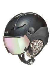 Lyžiarska prilba CP COYA+ / black sparkling / black st leo ears