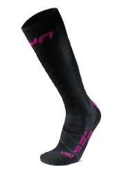 UYN W Ski Touring One Bio Socks Black/Pink Yarrow B994