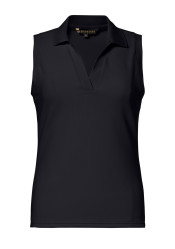 Dámsky top Goldbergh Caroline Sleeveless Polo Top Black