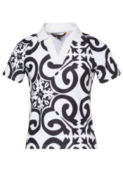 Dámske tričko Goldbergh Azore Polo Top Black/White