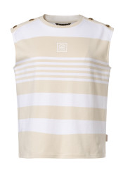 Dámske tielko Goldbergh Mimi Sleeveless Top Champagne/White
