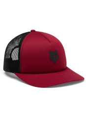 Fox W Boundary Trucker Hat Cabernet