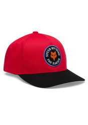 Fox Yth Badge Snapback Hat Red