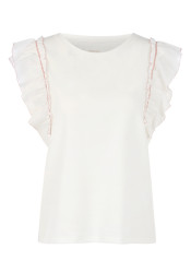 Dámsky top Marc Cain AC 48.63 J15 T-Shirt Off-White 110