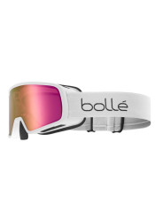 Detské lyžiarske okuliare Bollé Nevada JR White Matte / Rose Gold
