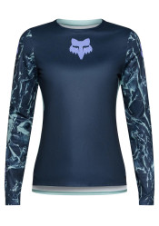 Dámsky cyklistický dres Fox W Ranger Ls Jersey Img Print Arctic Blue
