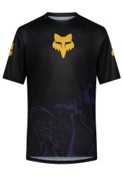 Pánsky cyklistický dres Fox Ranger Ss Jersey Img Print Plum