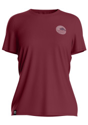 Dámske tričko Ortovox 120 Cool Tec Choos Mtn T-shirt W Red Malbec
