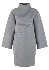 Dámske šaty Sportalm Jilin 550326 Grey Melange Light