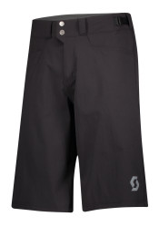 Pánske cyklistické kraťasy Scott Shorts M´s Trail Flow w/pad Black