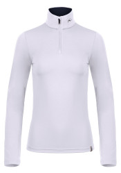 Dámsky rolák Kjus Women Feel Midlayer Half-Zip, White/KJUS Navy