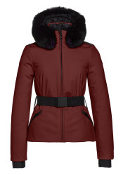 Dámska bunda Goldbergh Hida Ski Jacket Faux Border Vino Rosso
