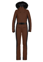 Dámska kombinéza Goldbergh Parry Ski Suit Faux Border Deep Mocha