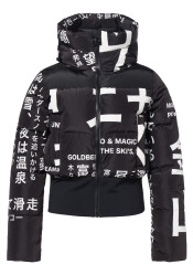 Dámska bunda Goldbergh Gaito Ski Jacket Street Signs Black/White