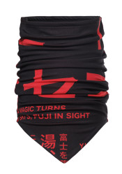 Dámsky nákrčník Goldbergh Mana Neckwarmer Street Signs Black/Red