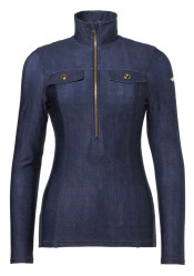 Dámsky rolák Goldbergh Yunnai Ski Pully Raw Denim
