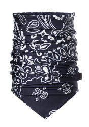 Dámsky nákrčník Goldbergh Kizuna Neckwarmer Bandana Paisley Blue