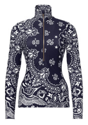 Dámsky rolák Goldbergh Toriko Ski Pully Bandana Paisley Blue
