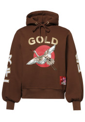 Dámska mikina Goldbergh Tobu Hooded Sweater Deep Mocha