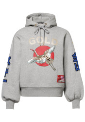 Dámska mikina Goldbergh Tobu Hooded Sweater Grey Melange