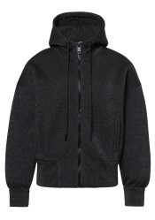Dámska mikina Goldbergh Alura Hooded Full Zip Cardigan Black Lurex Melange