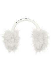 Dámske klapky Goldbergh Fluffy Earwarmers Snow White