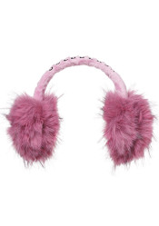 Dámske klapky Goldbergh Fluffy Earwarmers Pink Cosmos