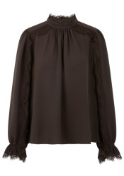 Dámska blúzka Marc Cain BC 51.18 W90 Blouse Seal Brown 697