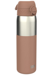 Ion8 Leak Proof nerezová fľaša Mocha Mousse, 600 ml