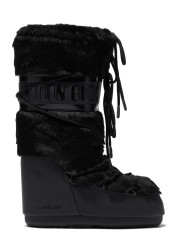 Detská obuv Moon Boot Icon Faux Fur JR N001 Black