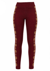 Dámske termo legíny Newland N4 6909/0305 Lady Leggings Amarae Amarone/Bisc