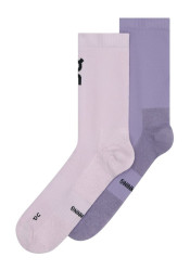 Ponožky On-Running Core Run Sock High 2P, Foxglove/Mallow