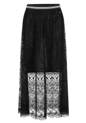 Marc Cain BS 71.10 J38 Skirt 900 Black New
