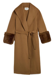 APPARIS Jill Wool Coat Camel/Mink