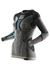 Dámske funkčné tričko X-BIONIC 100467 Apani Shirt Long Round Neck Turquoise