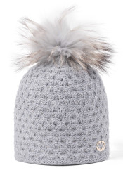 Dámska čiapka Granadilla HONEYCOMB STRASS PEARL GREY