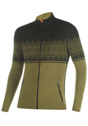 Pánský svetr Newland N3 3316/14 Man Full Zip Khaki/Black