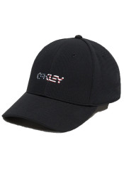 Šiltovka Oakley 6 Panel Stretch Metallic Hat / Black/American Flag