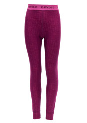 Detské nohavice Devold Active Junior Long Johns Plum
