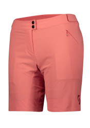 Dámske cyklistické šortky Scott Shorts W's Endurance ls/fit w/pad tehlovo červené