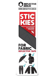 Reflexné Berlin Stickies - tmavosivé