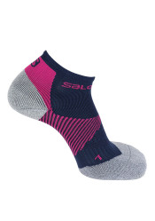 Ponožky SALOMON SPEED SUPPORT MEDIEVAL BLUE/PINK YARROW