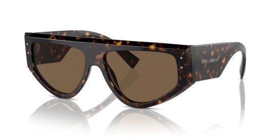 detail Slnečné okuliare Dolce & Gabbana 0DG4461 502/73 – Havana / Dark Brown
