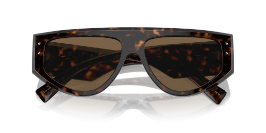 detail Slnečné okuliare Dolce & Gabbana 0DG4461 502/73 – Havana / Dark Brown
