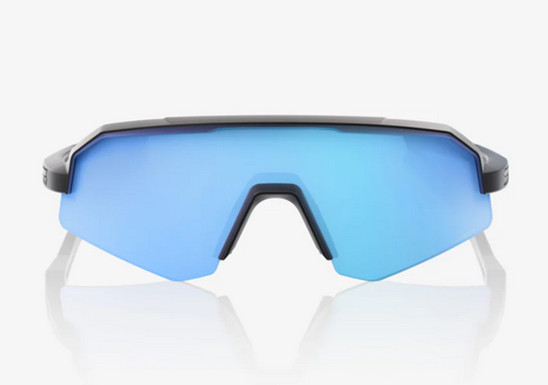 detail Detské slnečné okuliare 100% Slendale XS – Matná čierna / HiPER Blue Multilayer Mirror