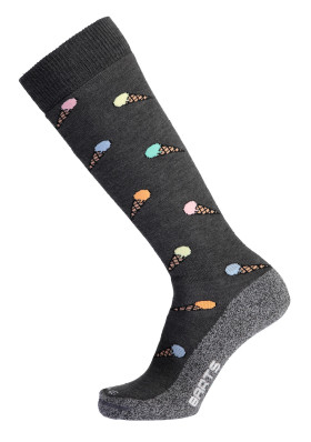 Podkolienky Barts SKISOCK ICE CREAM CHARCOAL