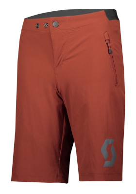 Detské cyklistické kraťasy Scott Shorts Jr Trail 10 ls / fit w / pad rust red