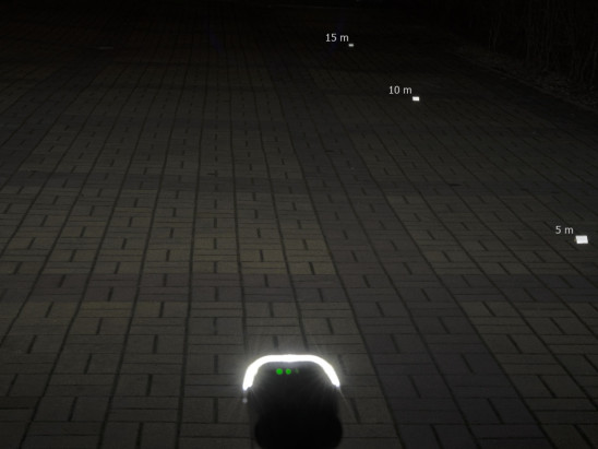 detail Predné svetlo Author A-Vision 800 lm USB, čierne